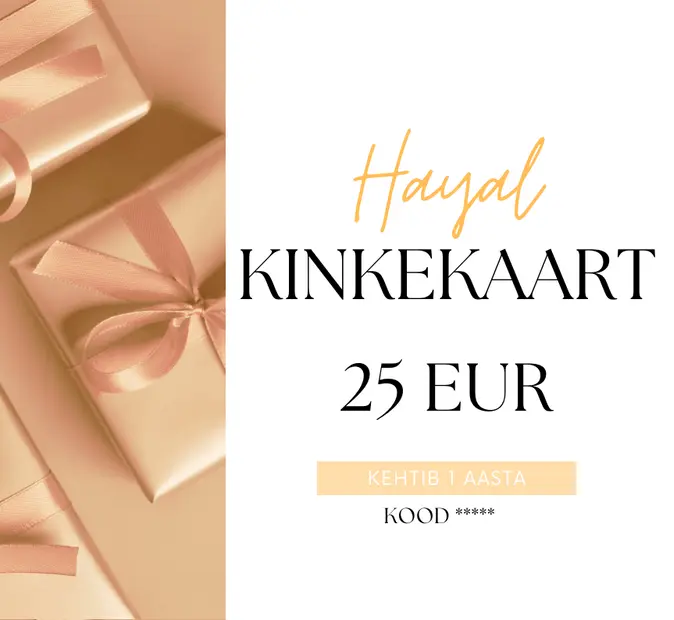 Kinkekaart 25 EUR