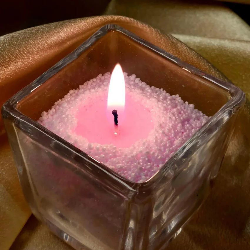 pulberküünal beebi roosa beebi üritusteks või kingitustéks küünal