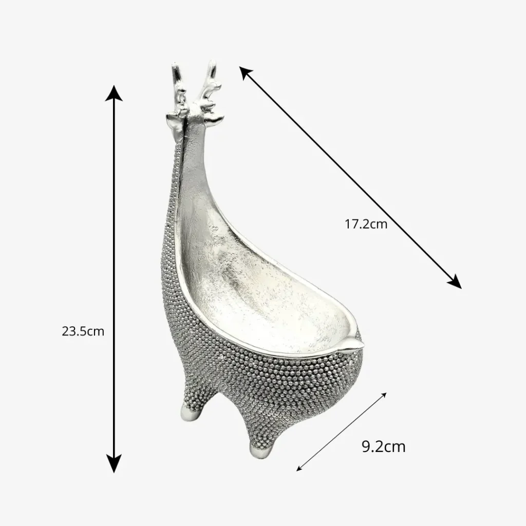 kits dekoratiivne hõbe Hõbedane sisustus element kui ka suurepärane pulberküünla jaoks anum