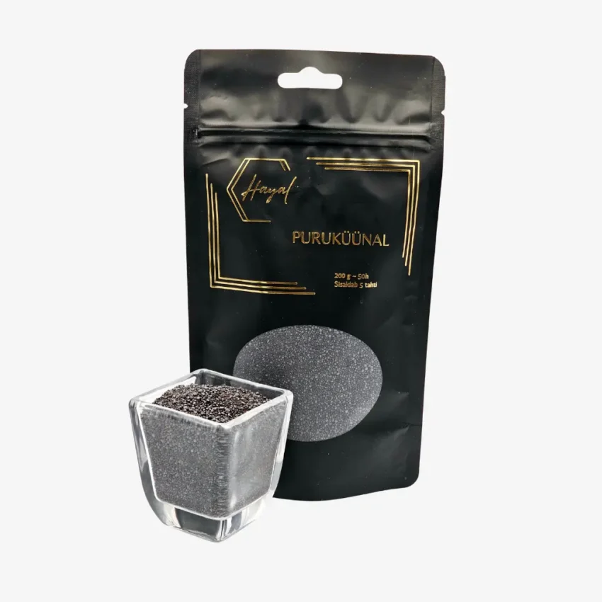 puruküünal täitepakk Must. Esteetiline küünal erilisteks üritusteks