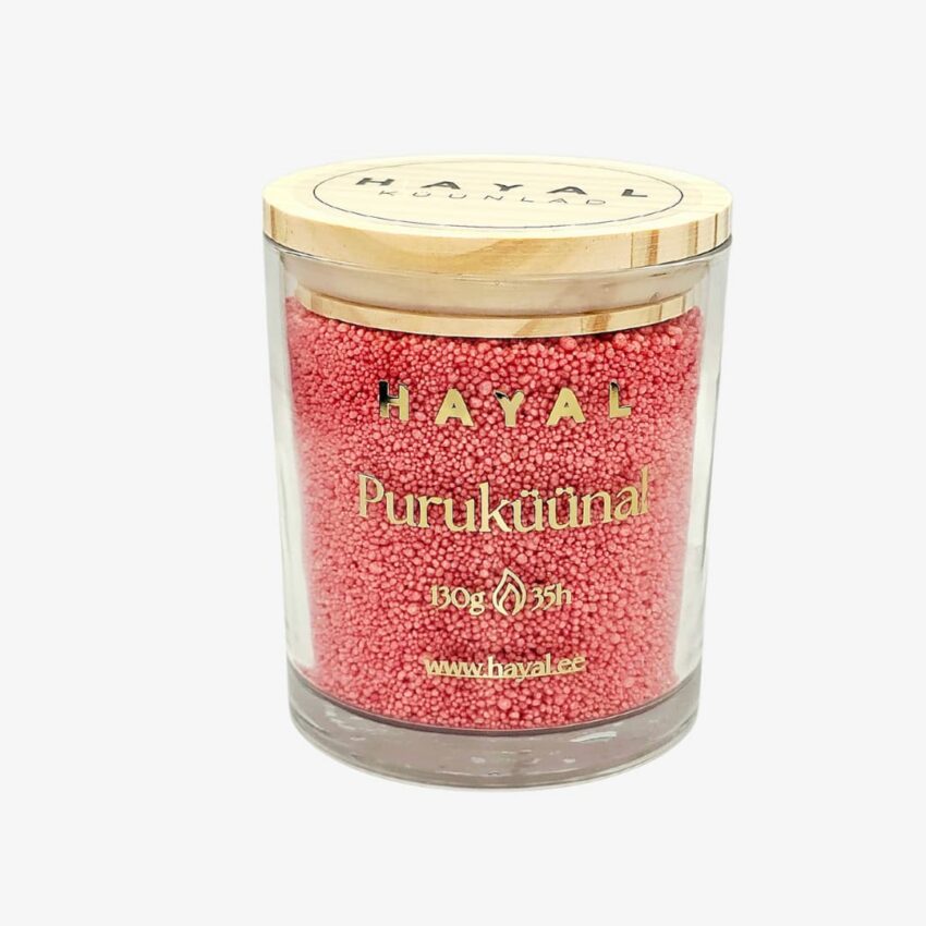 puruküünal klaasis punane