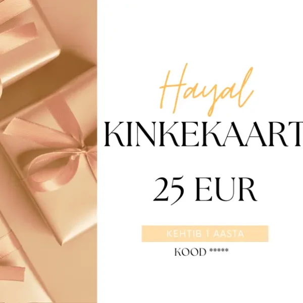 Hayal Küünlad Kinkekaart 25 EUR