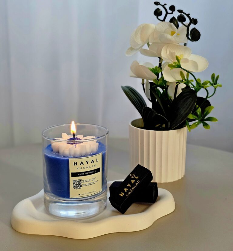 Kuidas kookosküünalt õigesti põletada? kookosküünal, Eesti käsitöö. Aroomiküünal